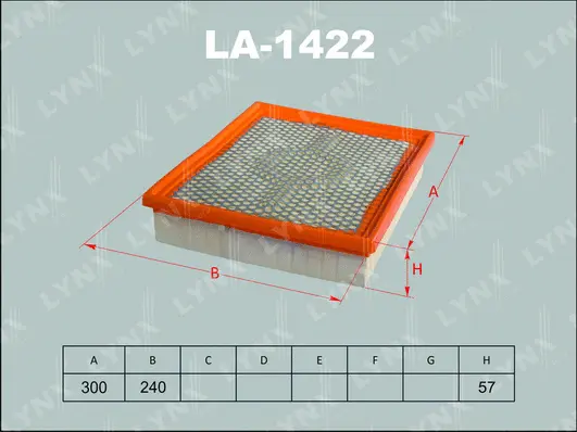 Filtre à air LYNXAUTO LA-1422