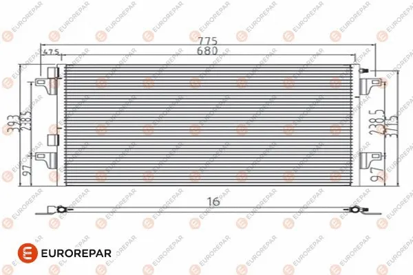 Condenseur, climatisation EUROREPAR 1609636580