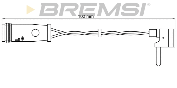 Contact d'avertissement, usure des plaquettes de frein BREMSI WI0599
