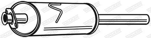 Silencieux central WALKER 23877