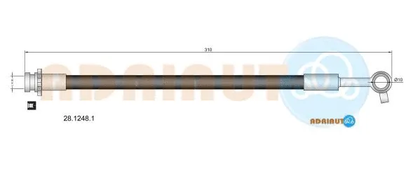 Flexible de frein ADRIAUTO 28.1248.1