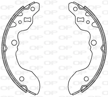 Jeu de mâchoires de frein OPEN PARTS BSA2178.00