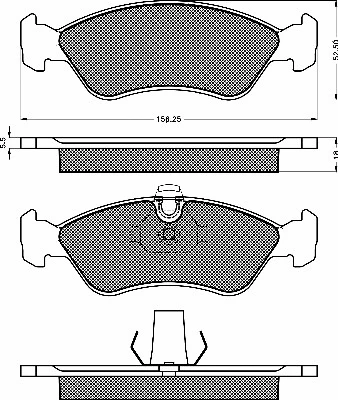 Kit de plaquettes de frein, frein à disque BSF 10139