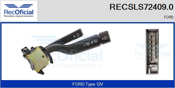 Commutateur de colonne de direction RECOFICIAL RECSLS72409.0