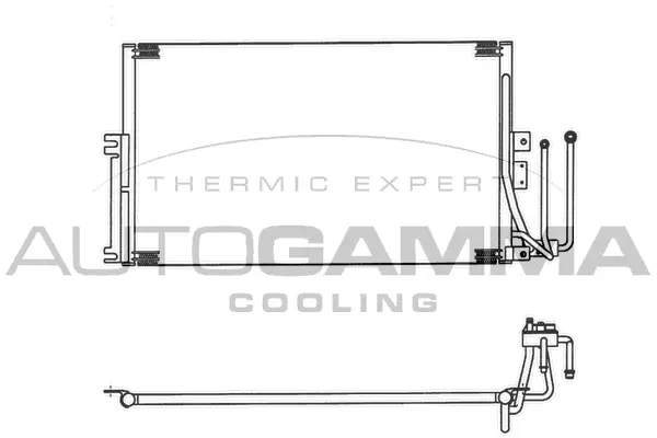 Condenseur, climatisation AUTOGAMMA 102744