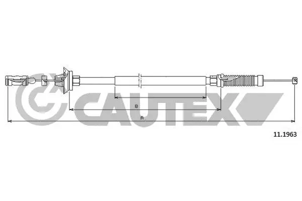 Câble d'accélération CAUTEX 038304
