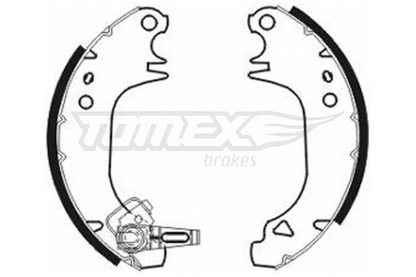 Jeu de mâchoires de frein TOMEX Brakes TX 20-80