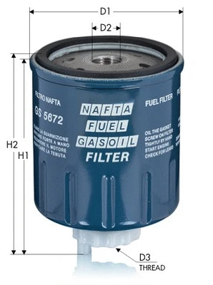 Filtre à carburant TECNECO FILTERS GS5672