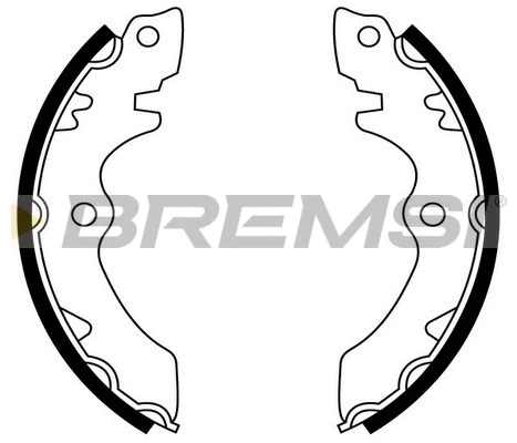Jeu de mâchoires de frein BREMSI GF0900