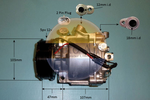 Compresseur, climatisation AUTO AIR GLOUCESTER 14-2094P