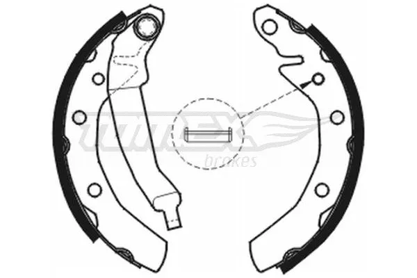 Jeu de mâchoires de frein TOMEX Brakes TX 20-31