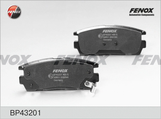 Kit de plaquettes de frein, frein à disque FENOX BP43201