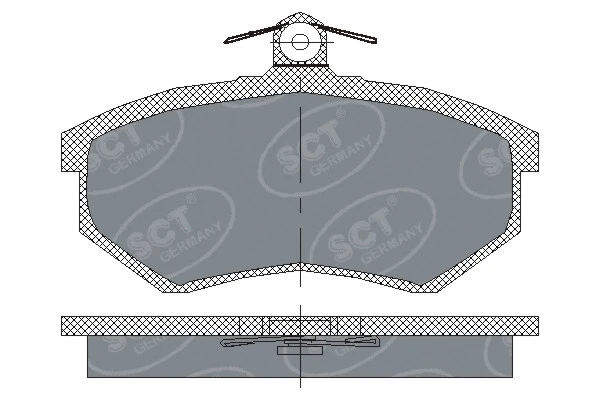 Kit de plaquettes de frein, frein à disque SCT - MANNOL SP 176 PR