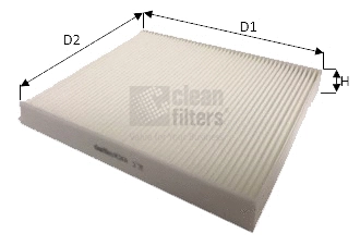 Filtre, air de l'habitacle CLEAN FILTERS NC2431