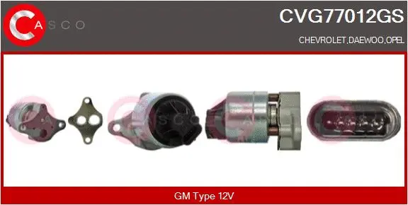 Vanne EGR CASCO CVG77012GS