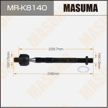 Rotule de direction intérieure, barre de connexion MASUMA MR-K8140