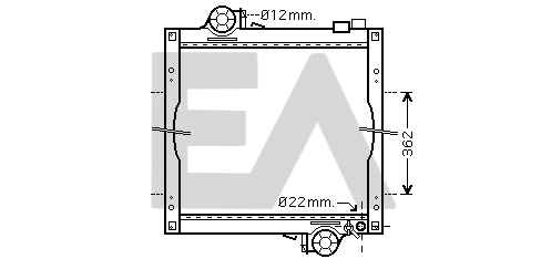 Radiateur, refroidissement du moteur EACLIMA 31R32001