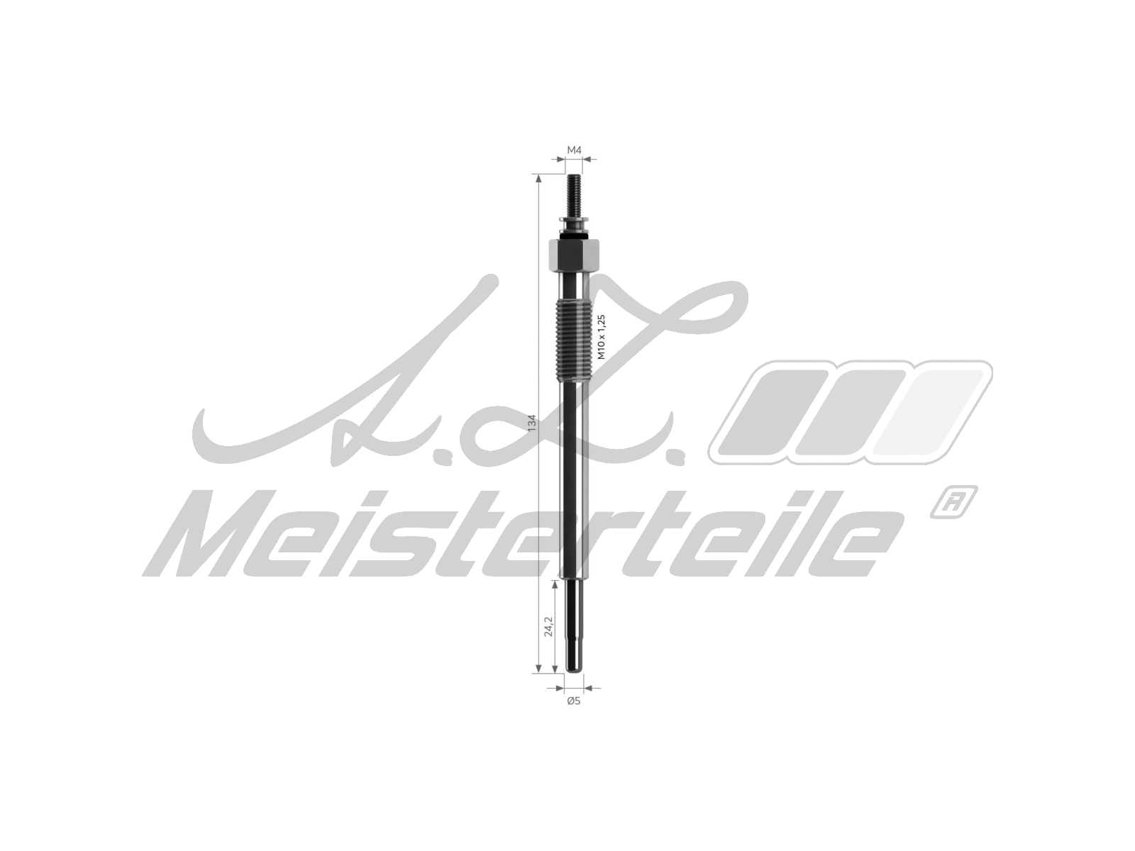 Bougie de préchauffage A.Z. Meisterteile AZMT-49-040-1006