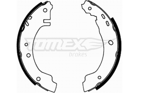 Jeu de mâchoires de frein TOMEX Brakes TX 21-66
