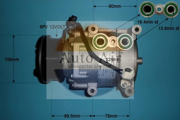 Compresseur, climatisation AUTO AIR GLOUCESTER 14-0322P
