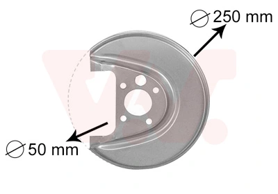 Déflecteur, disque de frein VAN WEZEL 5888374