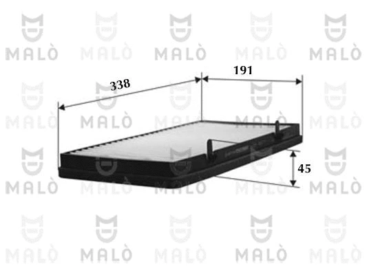 Filtre, air de l'habitacle AKRON-MALÒ 1530771