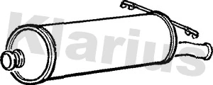 Silencieux arrière KLARIUS 210747