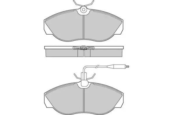 Kit de plaquettes de frein, frein à disque E.T.F. 12-0614