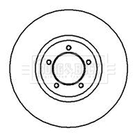 Disque de frein BORG & BECK BBD4665