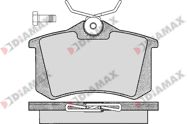 Kit de plaquettes de frein, frein à disque DIAMAX N09008