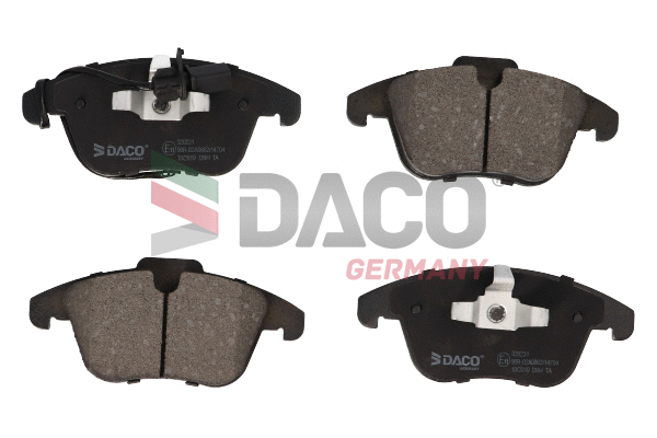 Kit de plaquettes de frein, frein à disque DACO Germany 320231