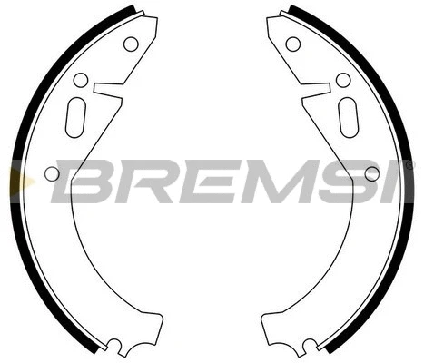 Jeu de mâchoires de frein BREMSI GF0471