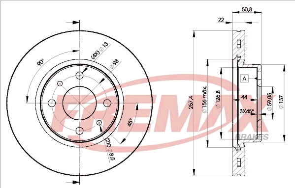 Disque de frein FREMAX BD-1751