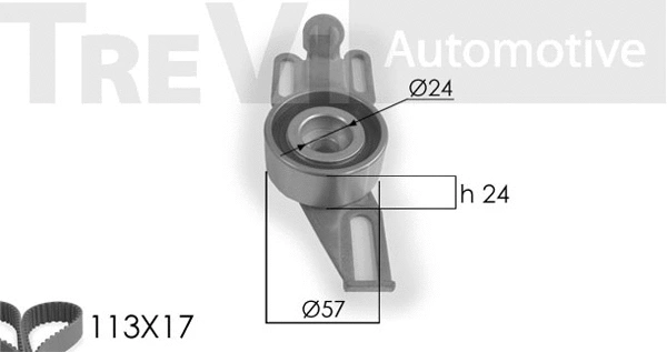 Kit de courroie crantée TREVI AUTOMOTIVE KD1005