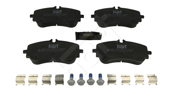 Kit de plaquettes de frein, frein à disque HART 256 518