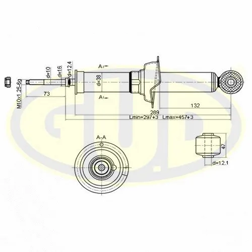 Amortisseur G.U.D. GSA340060
