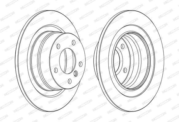 Disque de frein FERODO DDF1230C-1-D