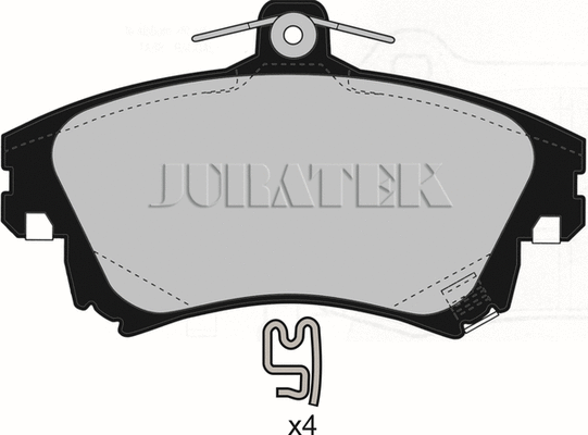 Kit de plaquettes de frein, frein à disque JURATEK JCP1384