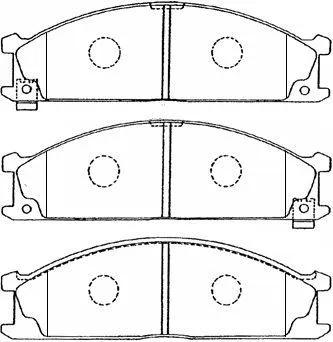 Kit de plaquettes de frein, frein à disque AISIN B1N011
