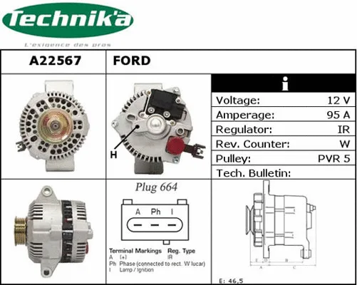 Alternateur Technika A22567