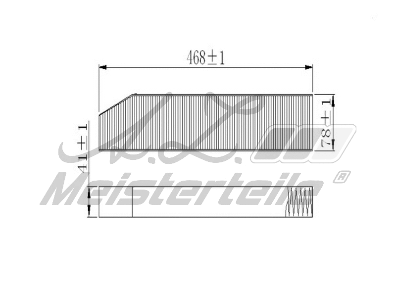 Filtre, air de l'habitacle A.Z. Meisterteile AZMT-41-010-1564