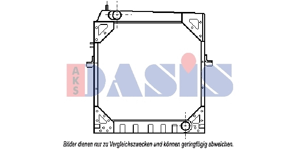 Radiateur, refroidissement du moteur AKS DASIS 400150N