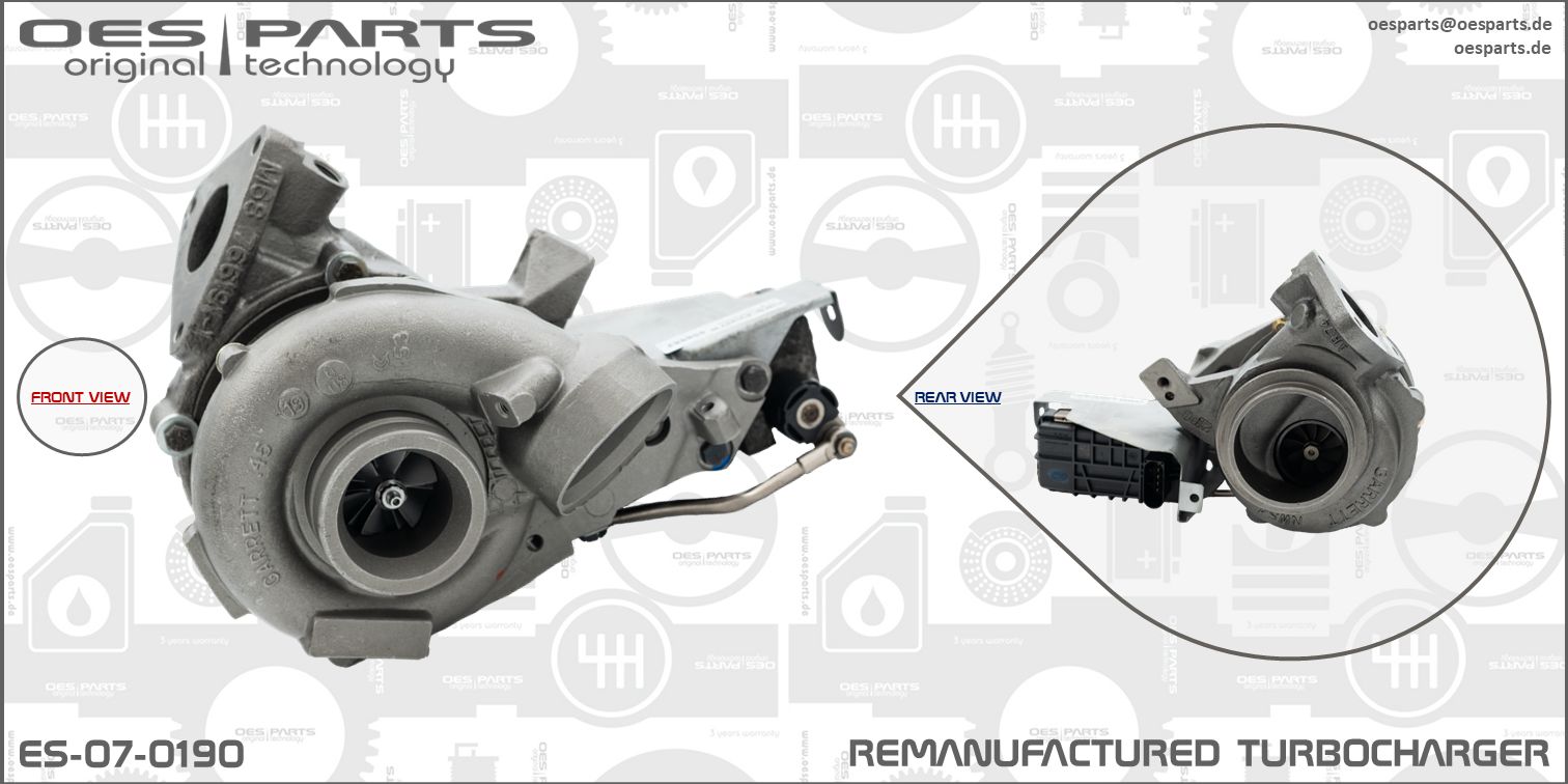Turbocompresseur, suralimentation OES PARTS ES-07-0190