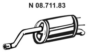 Silencieux arrière EBERSPÄCHER 08.711.83