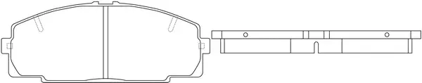 Kit de plaquettes de frein, frein à disque SB BP21237