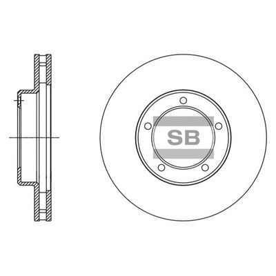 Disque de frein Hi-Q SD4087