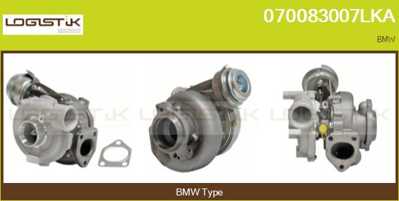 Turbocompresseur, suralimentation LGK 070083007LKA