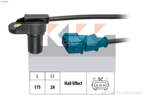 Capteur d'angle, vilebrequin KW 453 853