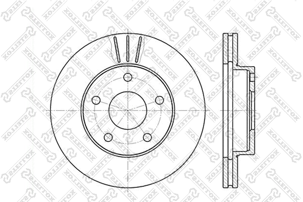 Disque de frein STELLOX 6020-2524V-SX