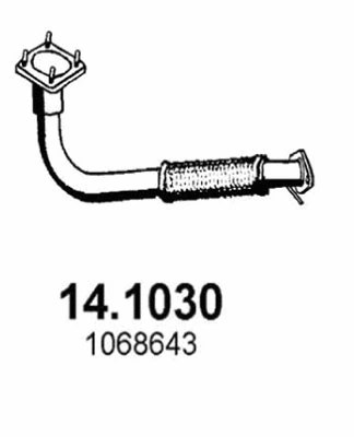 Tuyau d'échappement ASSO 14.1030